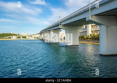 Tomari Port in Okinawa, Japan Stock Photo