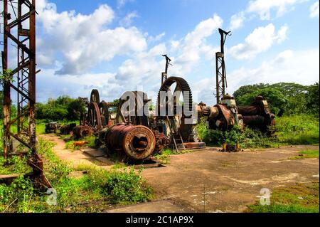 Former rum factory at Marienburg at Suriname Stock Photo