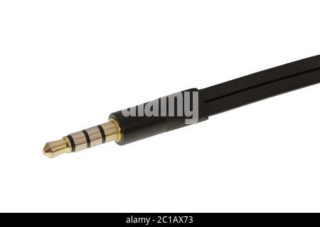 Audio jack isolated on a white background Stock Photo