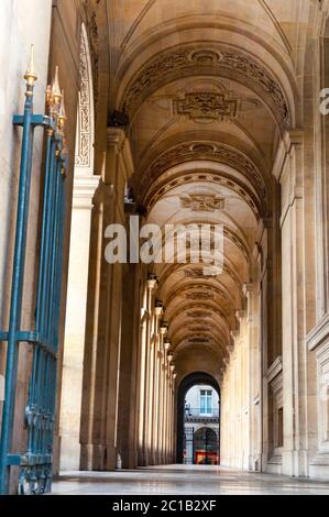 The Louvre Colonnade French Architectural Classicism in Paris, France. Stock Photo