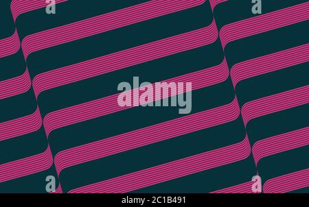 Wave Abstract Background with Purple Color. Vector Illustration in Colored Style. Stock Vector