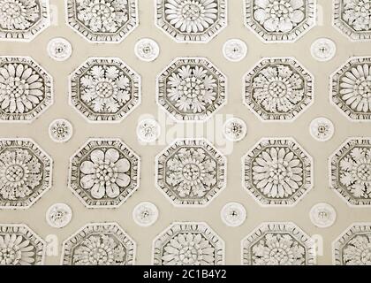 Decorative plaster ceiling Stock Photo