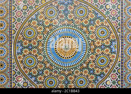 Traditional maroccan pattern background Stock Photo