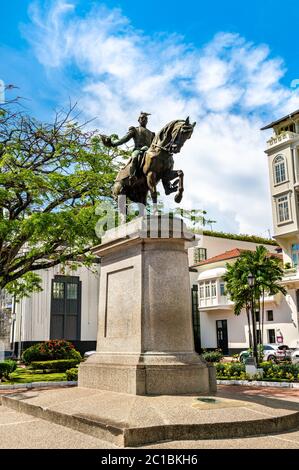 Monument to Tomas de Herrera in Panama City Stock Photo