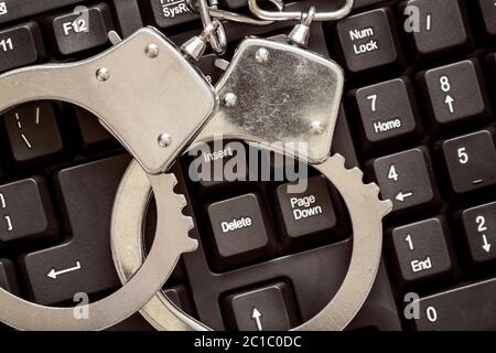 Online crime concept Stock Photo