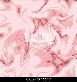 Abstract liquid pink marble effect background. Vector format Stock Vector