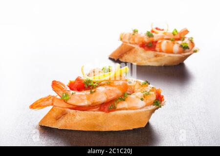 Luxury shellfish snacks Stock Photo - Alamy