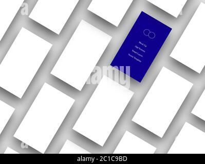 Mobile Phone Screen Perspective App Template Grey Stock Vector