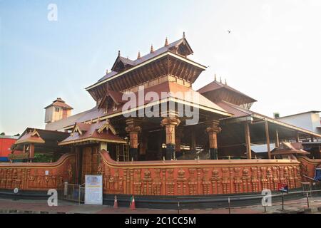 The Pazhavangadi Maha Ganapathy temple is situated at East Fort in the heart of Thiruvananthapuram City Stock Photo