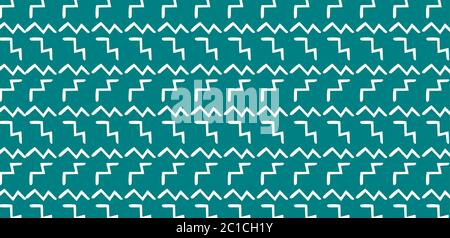 Abstract step design in teal and white for background, wrapping paper or other use Stock Vector