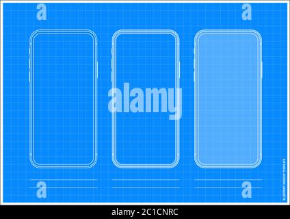 App Template Screen Development Mobile Phone App Stock Vector