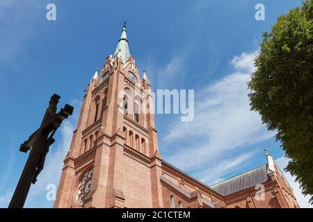 Catholic church of the Assumption of the blessed Virgin Mary, Palanga, Lithuania Stock Photo