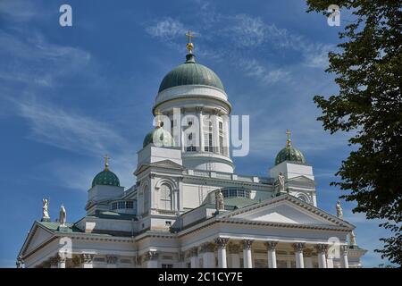 Cathedral of the Diocese of Helsinki, finnish Evangelical Lutheran church, Finland Stock Photo