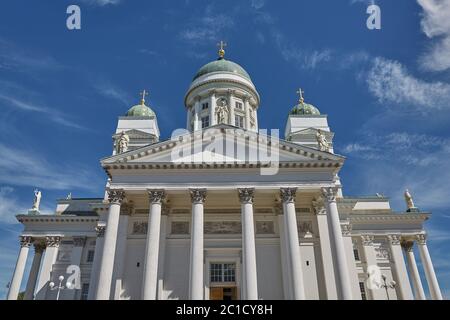 Cathedral of the Diocese of Helsinki, finnish Evangelical Lutheran church, Finland Stock Photo