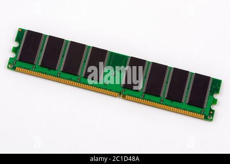Memory module on a white background Stock Photo