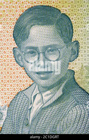 Young Bhumibol Adulyadej - Rama IX, a portrait Stock Photo