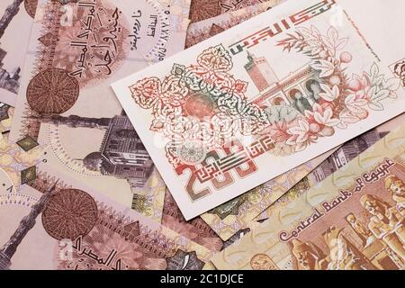 Money of Algeria. Algerian dinar bills. DZD banknotes. 500 dinars