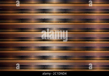Abstract golden pattern with horizontal stripes. Luxury background. Stock Photo