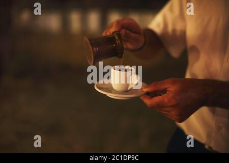 Cup of traditional arabic coffee Stock Photo