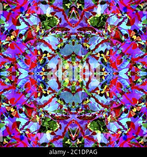 Multicolored Abstract Collage Seamless Pattern Stock Photo