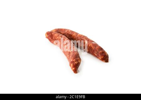 Venison sausage (salami) Cut Out Stock Images & Pictures - Alamy
