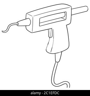 vector of glue gun Stock Vector