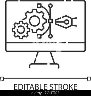 Modeling pixel perfect linear icon Stock Vector Image & Art - Alamy