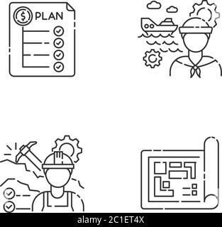 Marine engineer pixel perfect linear icon Stock Vector Image & Art - Alamy