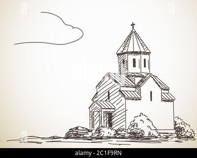 Church Family Stock Illustration - Download Image Now - Church, Family,  Child - iStock