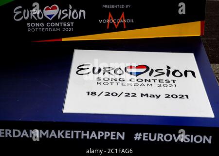 Eurovision Song Contest 2021 new dates revealed.The Eurovision Song Contest in 2021 will take place in the third week of May. The two semi-finals will held on the 18th and 20th and the grand final on 22 May. Stock Photo