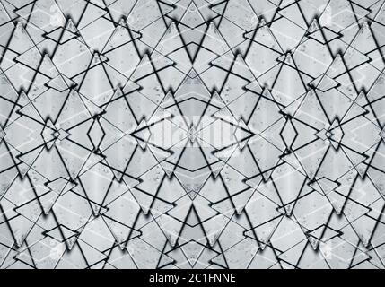 Metallic Polygons Pattern Stock Photo