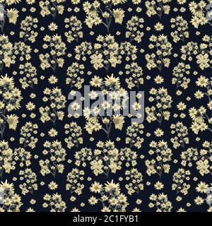 Sunflowers Seamless Pattern Stock Photo