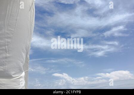 Beautiful clouds against a blue sky background. Cloud sky. Blue sky with clouds weather, nature cloud. White clouds, blue sky an Stock Photo