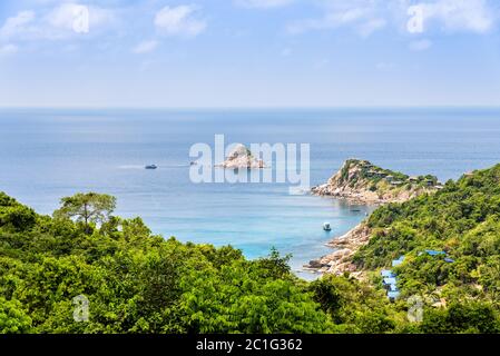 High angle view at Koh Tao Stock Photo