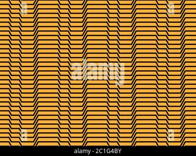 Seamless pattern of broken lines. Optical effect. Simple vector illustration for simple backgrounds, textures, textiles and packaging Stock Vector