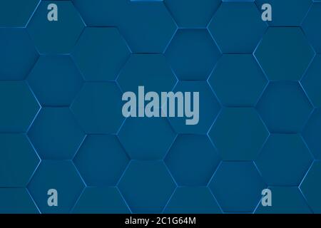 Hexagonal background. 3d background Stock Photo