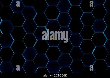 Hexagonal background. 3d background Stock Photo