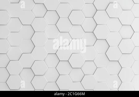 Hexagonal background. 3d background Stock Photo