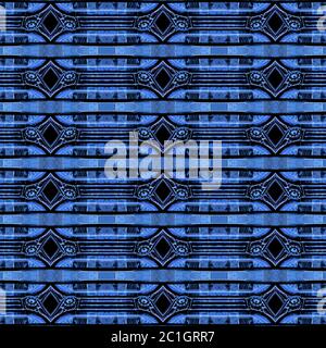 Tech Geometric Seamless Pattern Stock Photo