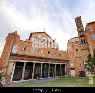 Basilica of Saints John and Paul on the Caelian Hill in Rome Stock Photo