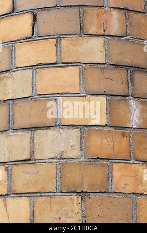 Wall from a white brick closeup Stock Photo