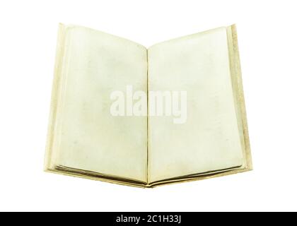 Old Open Book Isolated Photo Stock Photo