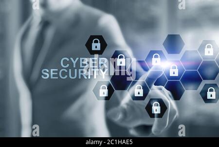 Cyber security 2021. Organization Data Protection concept. Stock Photo