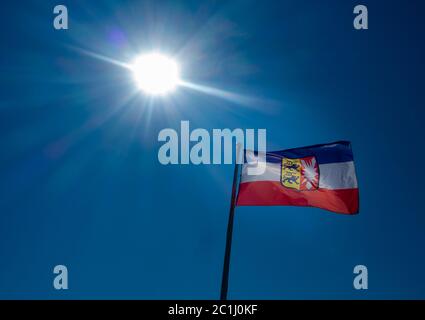 national flag schleswig holstein Stock Photo