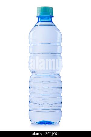 close up of a plastic bottle on white background Stock Photo