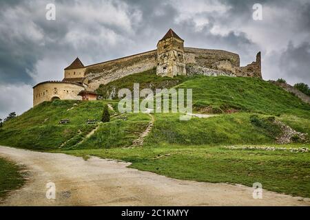 Rasnov Citadel in Romania Stock Photo