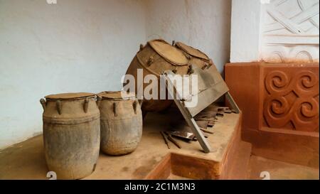 View to Besease Traditional Asante Shrine at,Ejisu, Kumasi, Ghana Stock Photo