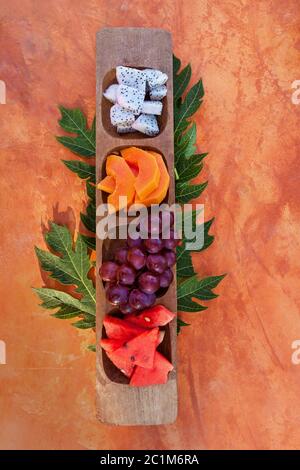 Delicious tropical fruits. Stock Photo