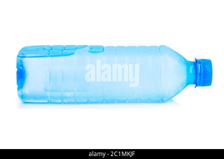 Plastic bottle of still healthy water isolated on white background Stock Photo