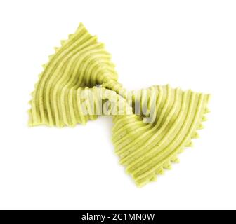 Raw Bow Tie Pasta Stock Photo